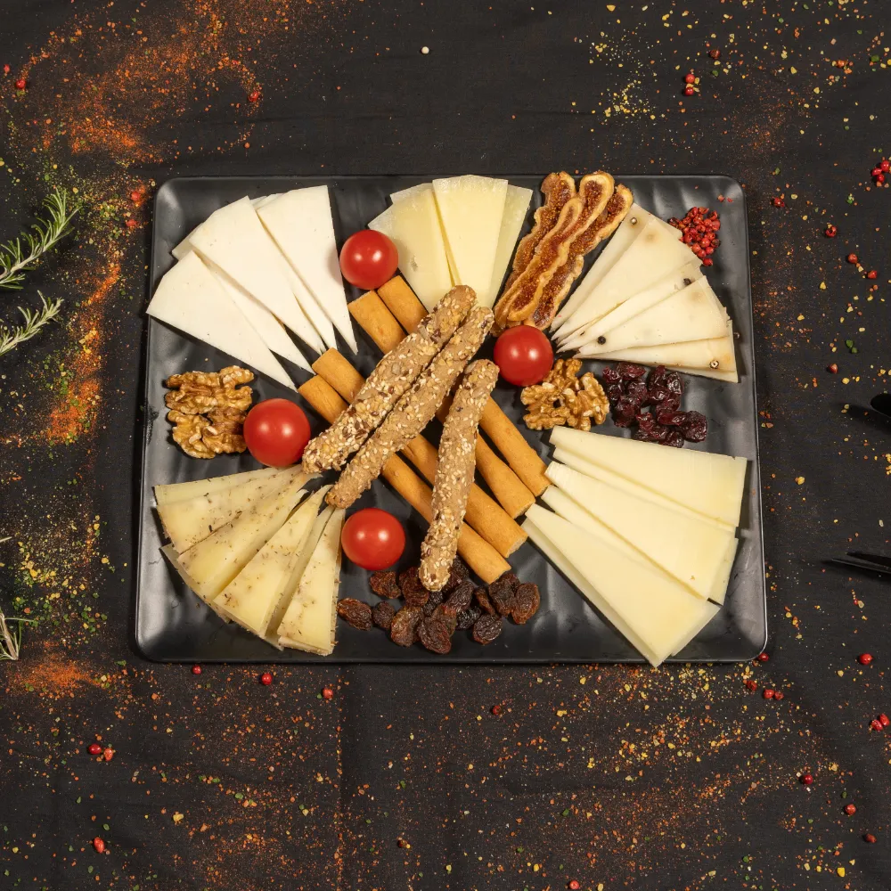 Aged Cretan cheese platter<br>